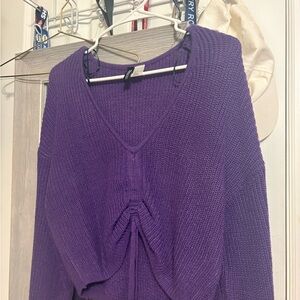 H&M Purple V-Neck Women's Sweater